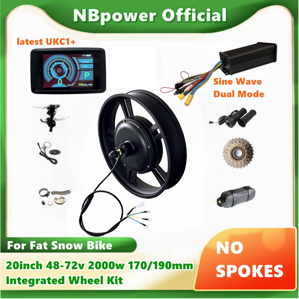 72V 5000W Hub Motor Kit - NBP-Kit de motorisation de vélo électrique,